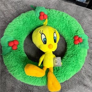 Warner Bros. Tweety Plush with Green Wreath